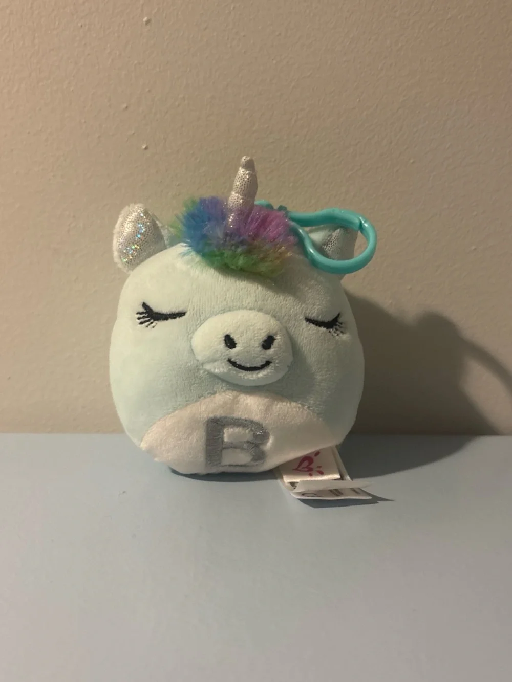 Squishmallows Mint Green Unicorn & Bright Green Avocado Plush Keychain Duo
